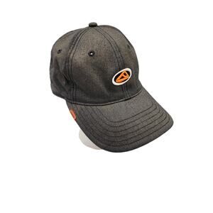 Reef Adjustable Dark Gray Baseball Cap Hat Embroidered Logo Front and Back